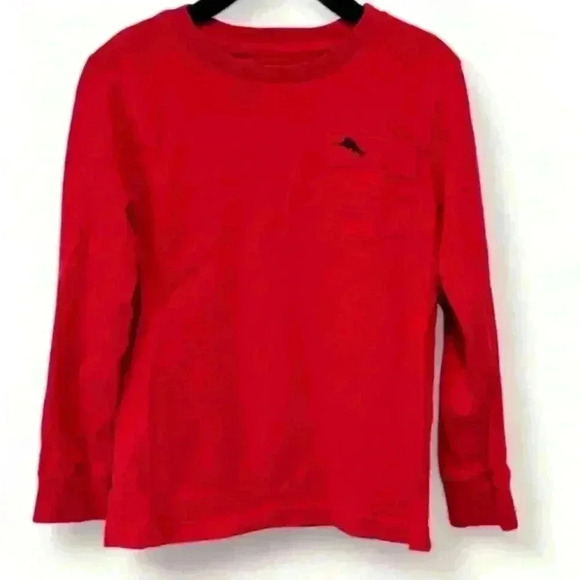 Tommy Bahama Other - Tommy Bahama Boys Long Sleeve Red T-Shirt Size 5 Casual Crew Neck